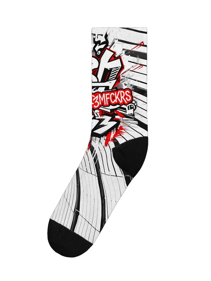 r3alsavagemfckrs EcoArt Crew Socks product image (1)