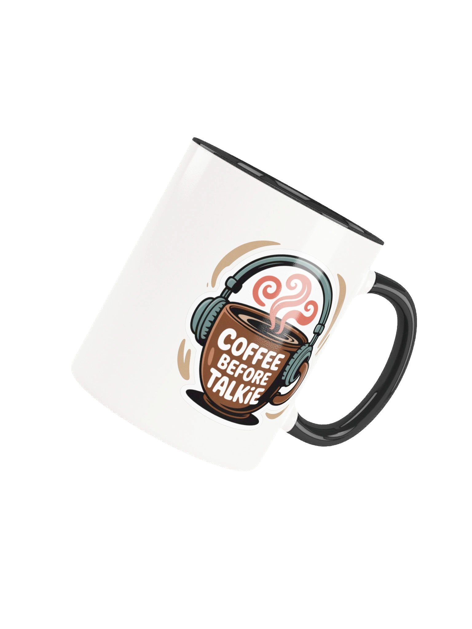 Coffee Before Talkie Funny Mug - with Color Inside product image (4)