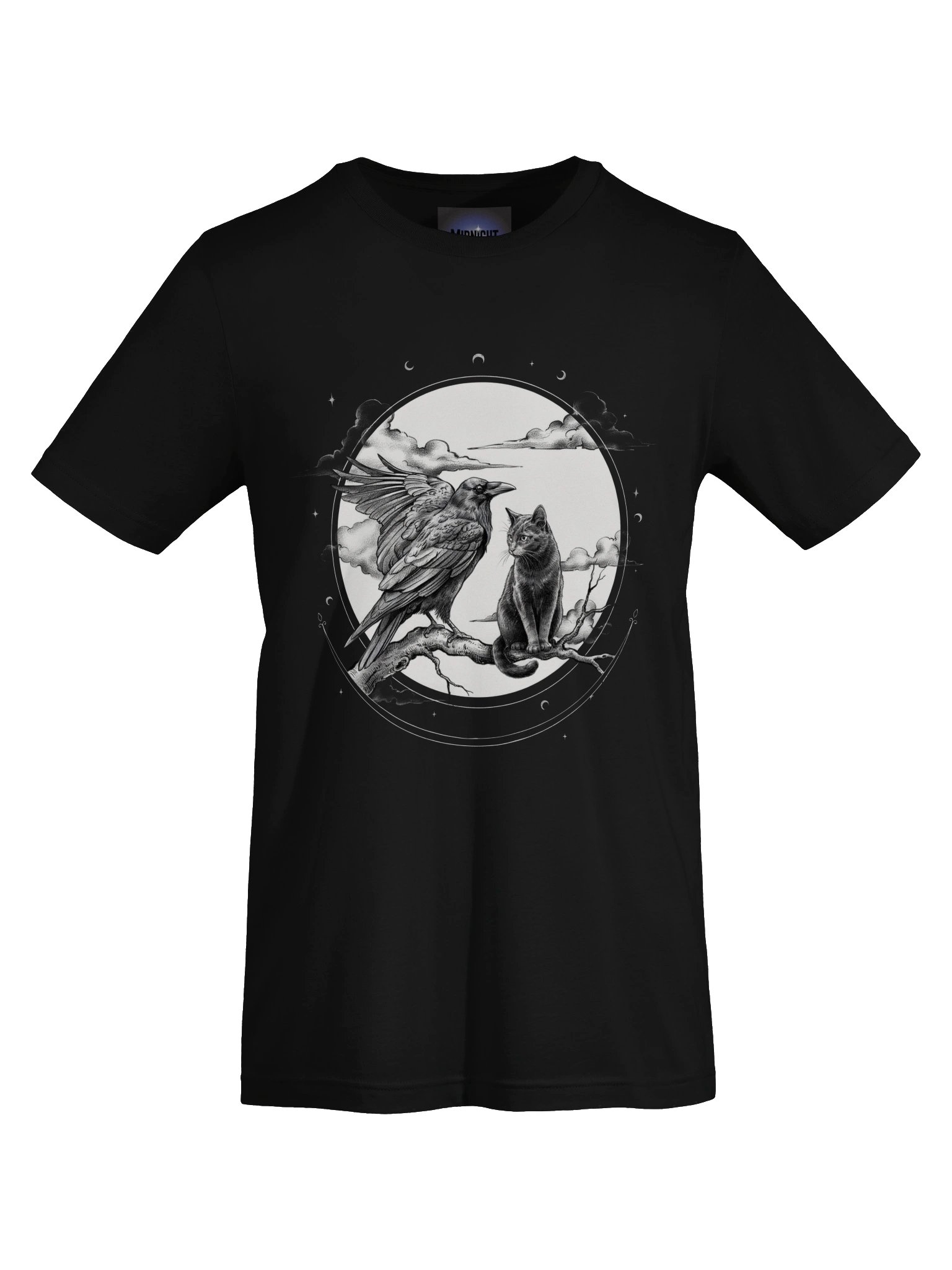 Moonlit Cat & Bird Circle Tee product image (46)