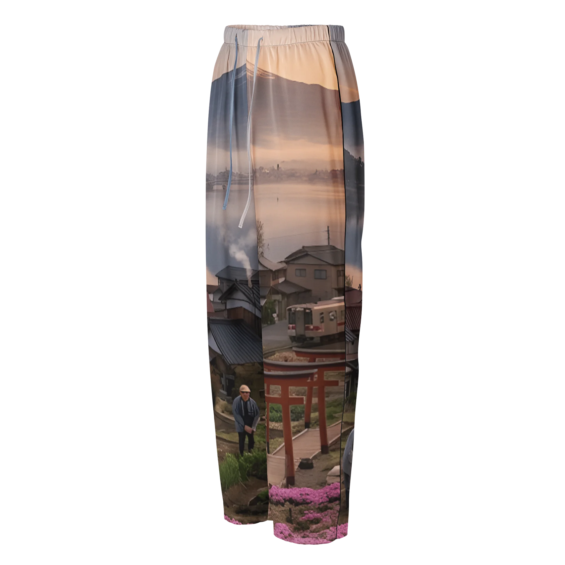 Women's Mount Fuji Pajama Pants | Silky Printed Lounge Bottoms product image (3)