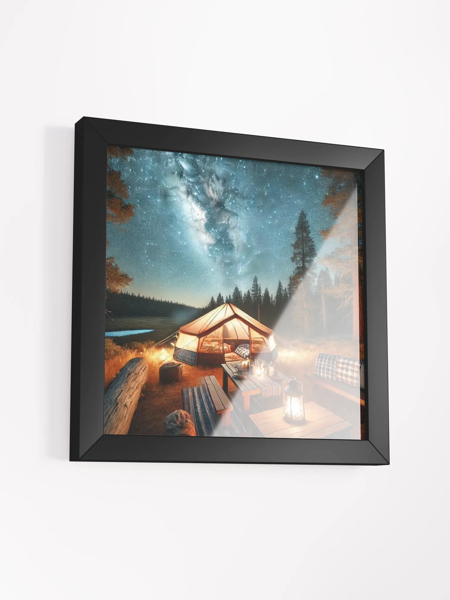 Starry Night Camping Framed Poster product image (40)