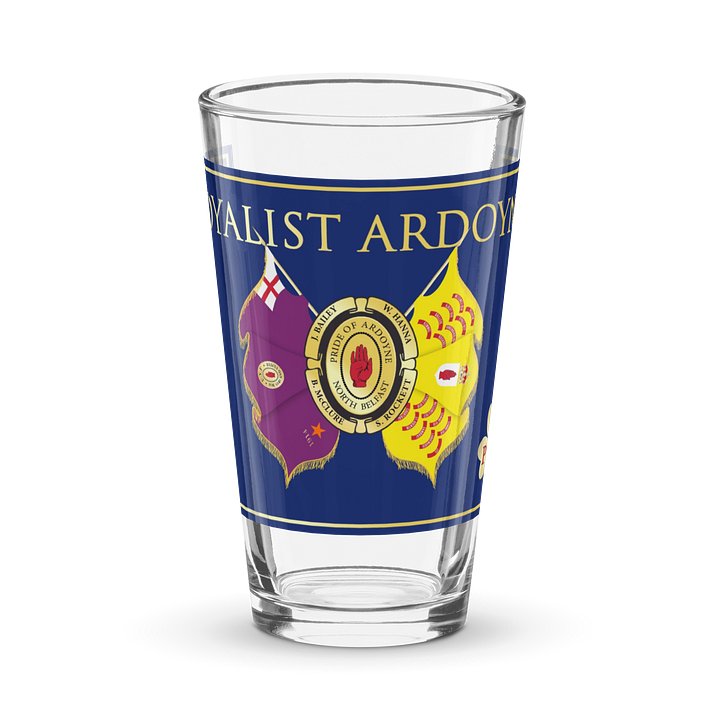 Loyalist Ardoyne Crest Shaker Pint Glass product image (1)