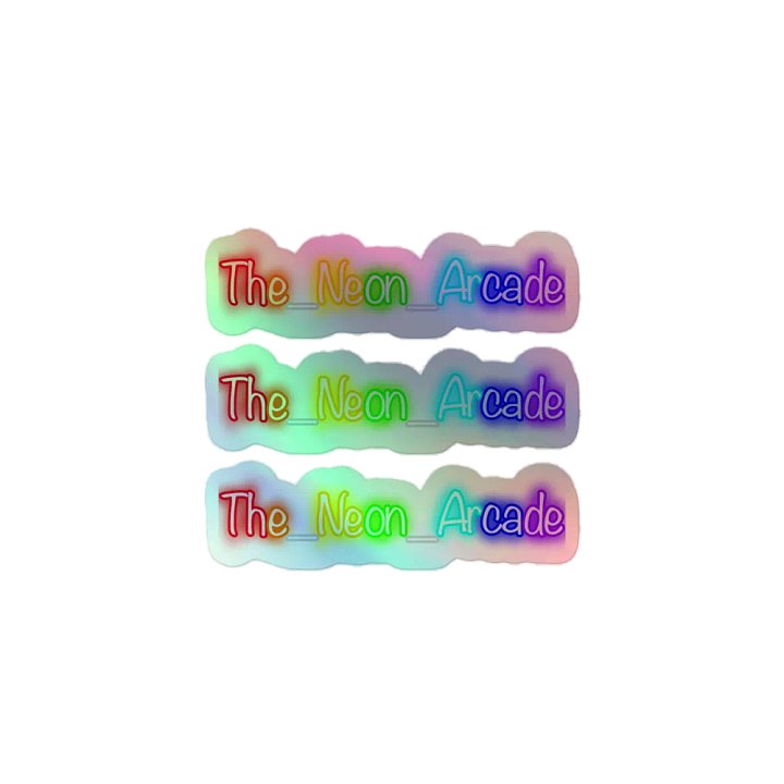 The Neon Arcade Holographic Decal 3 set product image (1)