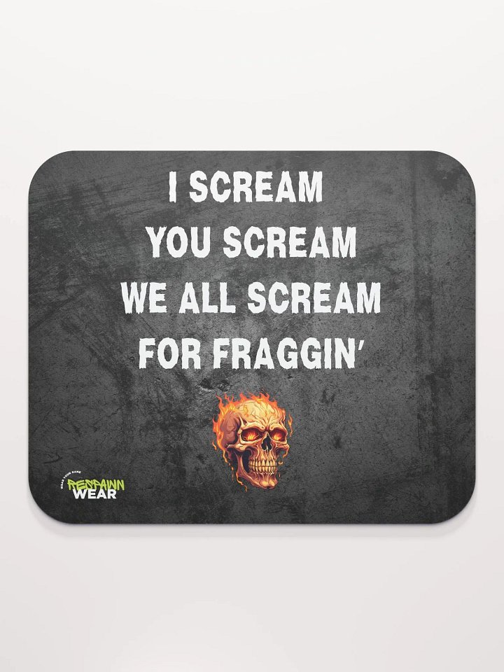 Flaming Skull Classic Mouse Pad product image (2)