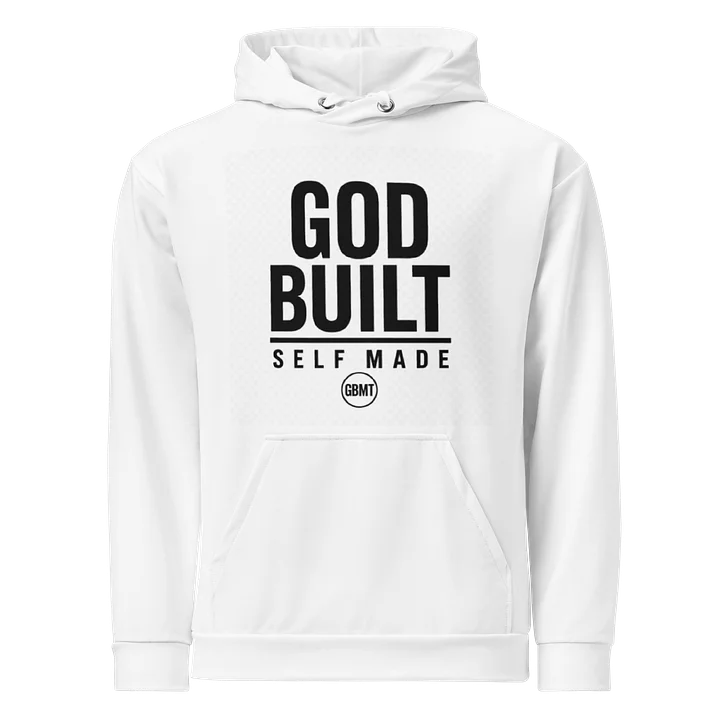 God Built Self Made Hoodie – White Edition product image (1)