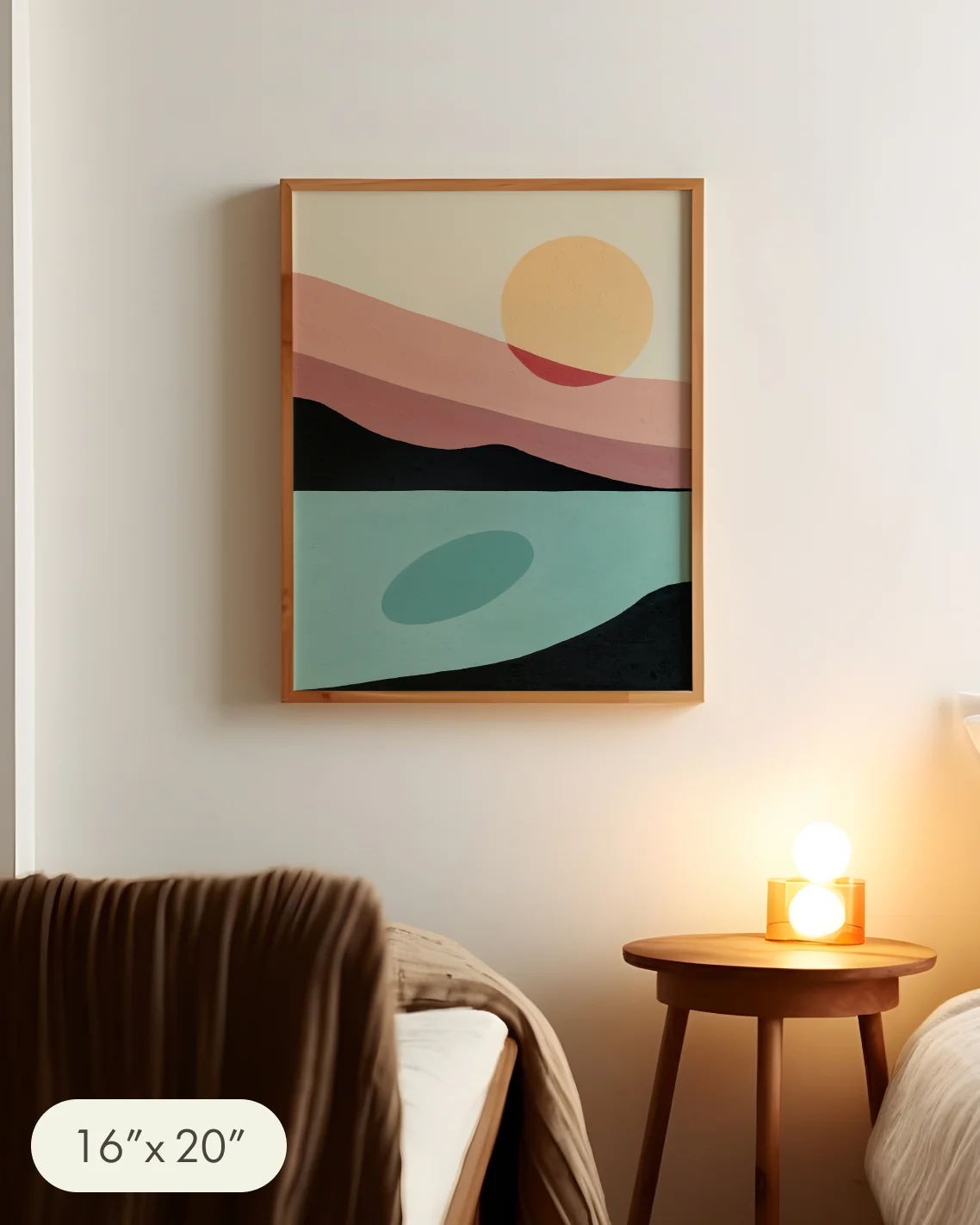 Mountain Sunset Painting Print product image (3)