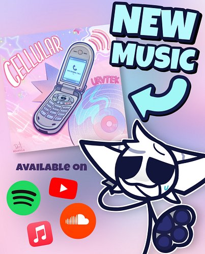 2 new evil songs.. just letting u know

Feat. @robodelux2000 
Cover art made by @damita_k.n 
#art #music #furry