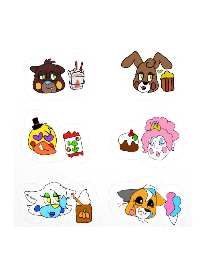 The Candy Cast Fav Foods! Sticker Set product image (1)