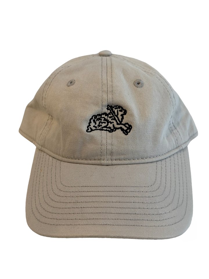 THE LAMB DAD CAP — TAN / BLACK product image (1)