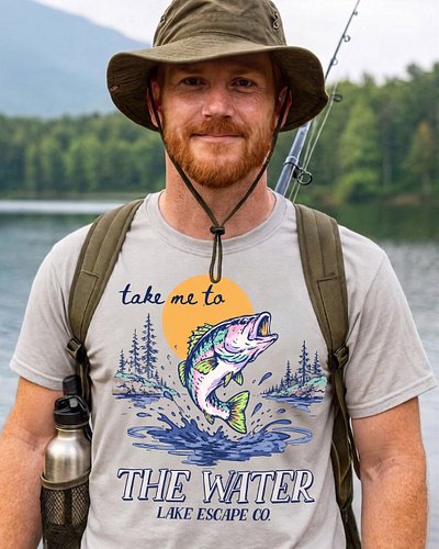 Escape to the Water Lake Adventure T-Shirt

#fishing #nationalpark #tshirt #nature