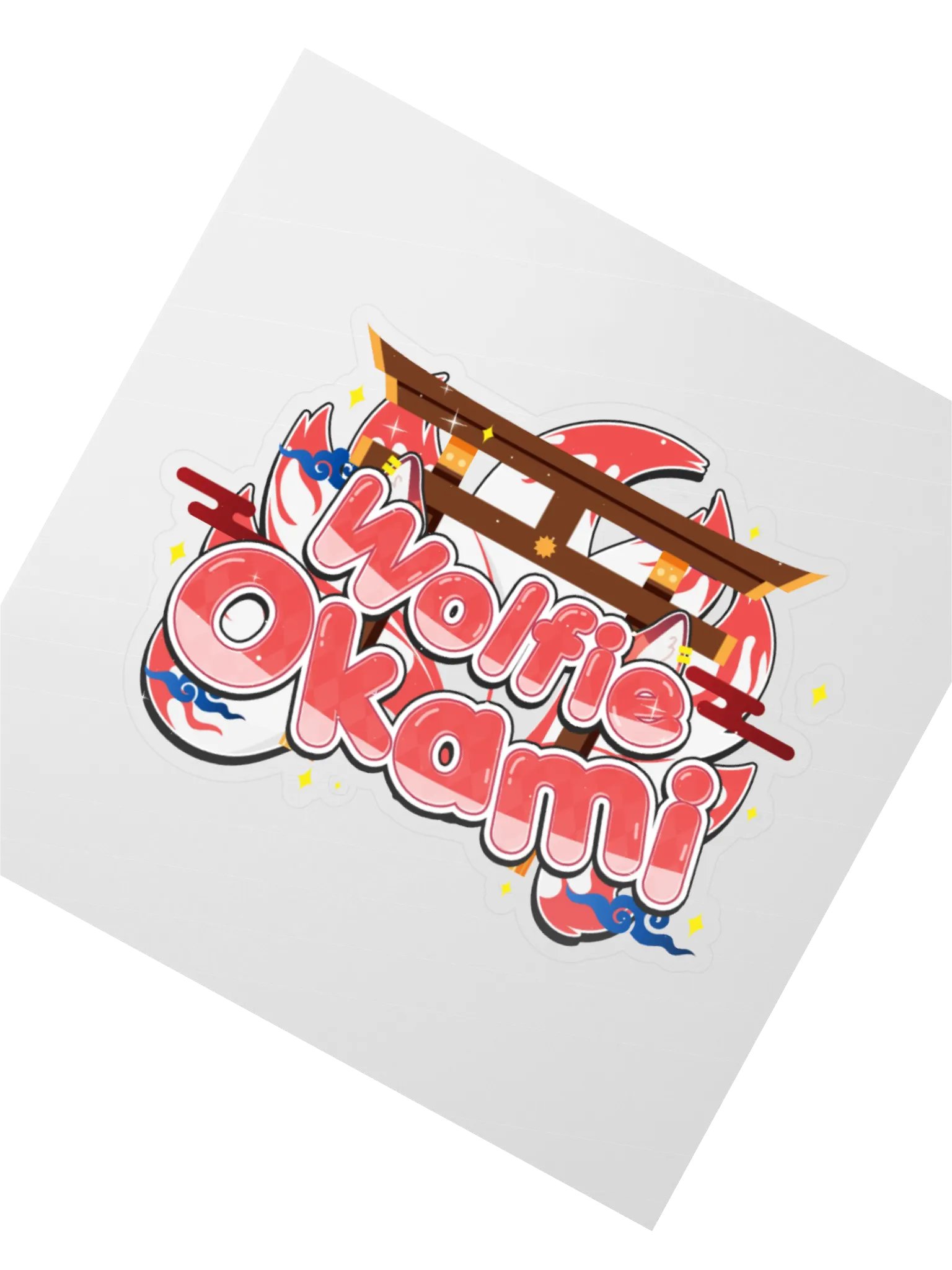 Wolfie Okami Kiss Cut Sticker product image (2)