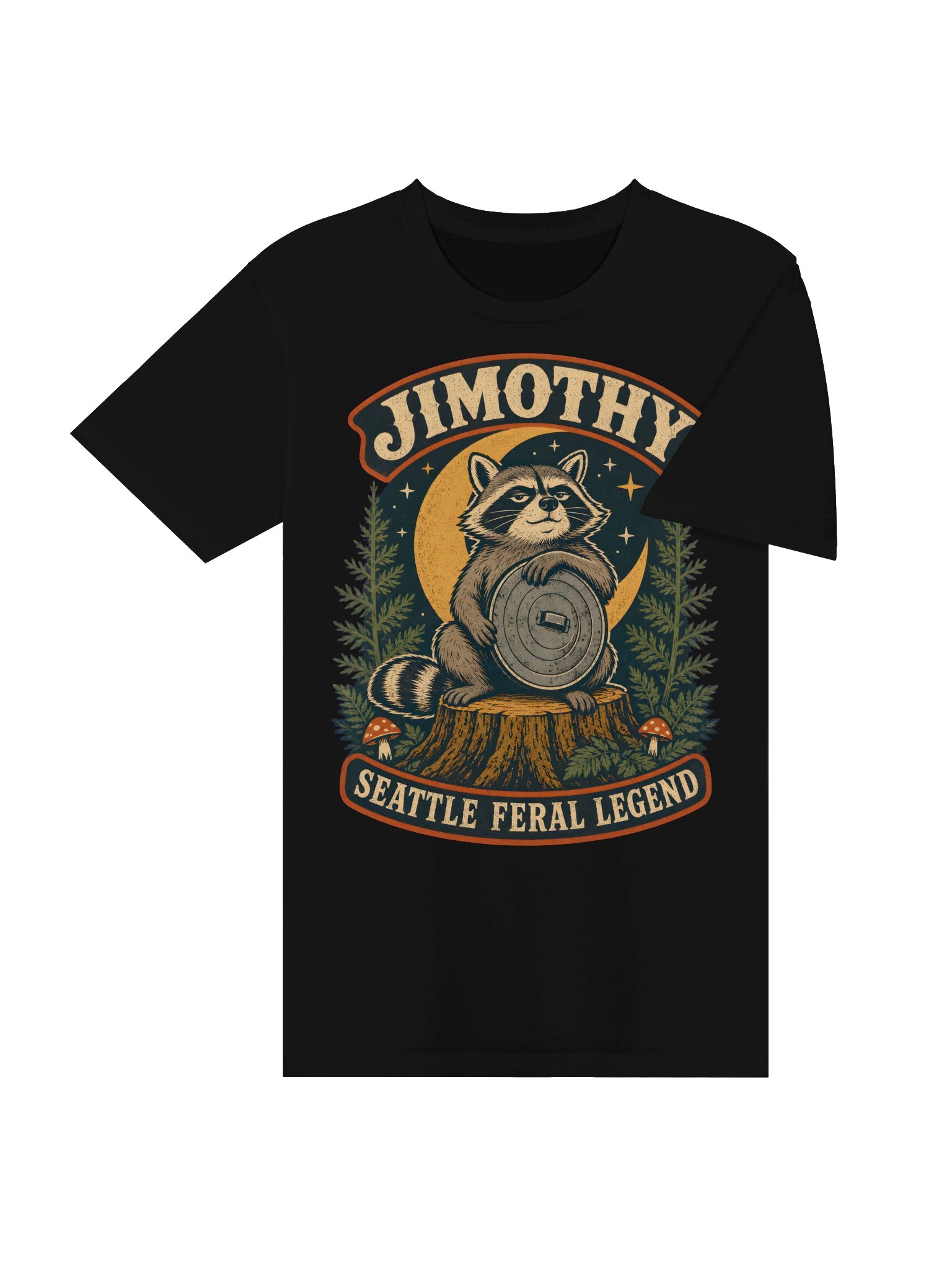 Timothy - Vintage Retro Octopus & Moon Graphic T-Shirt product image (20)