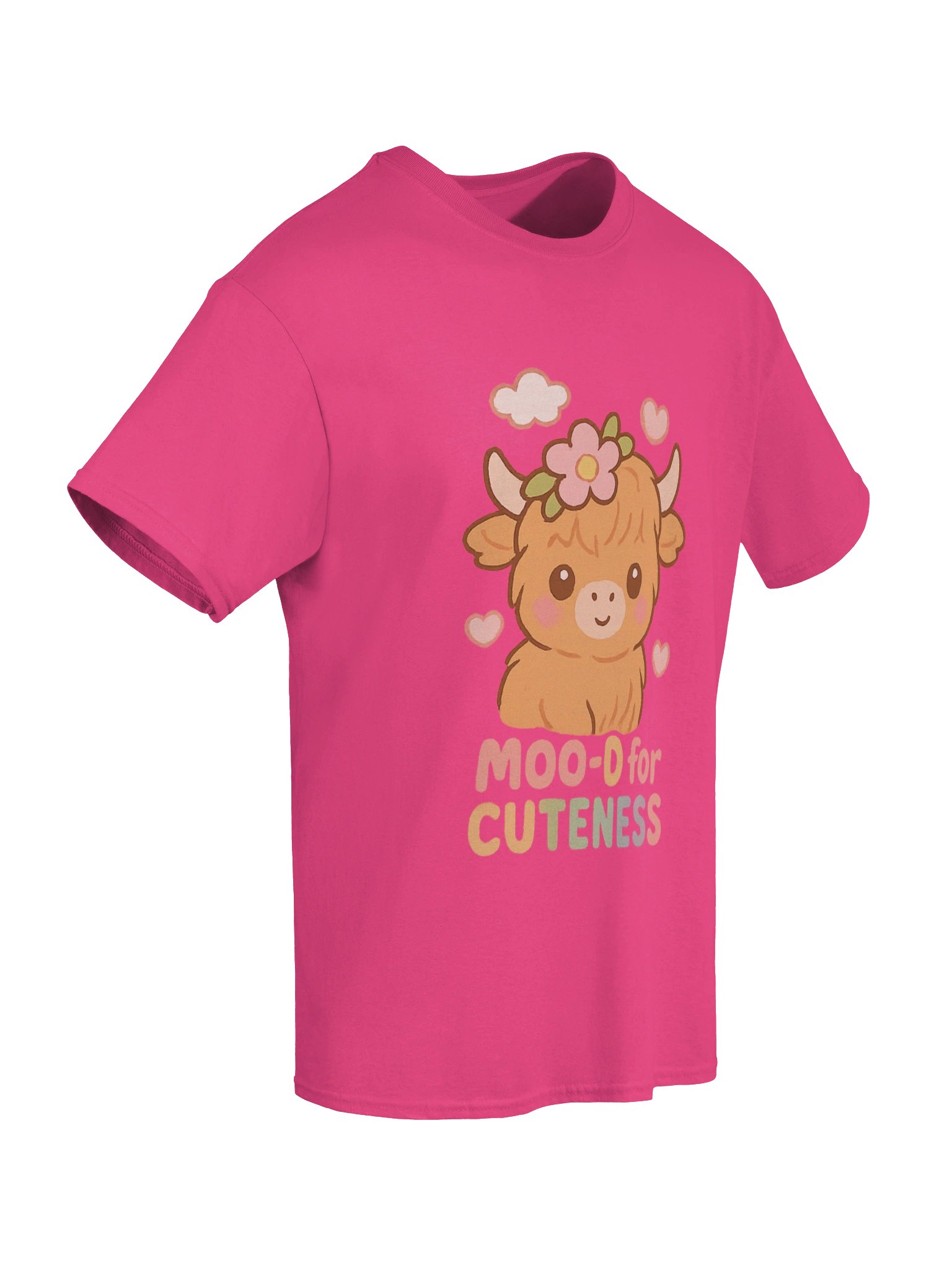 Moo-d for Cuteness Adult T-Shirt product image (56)