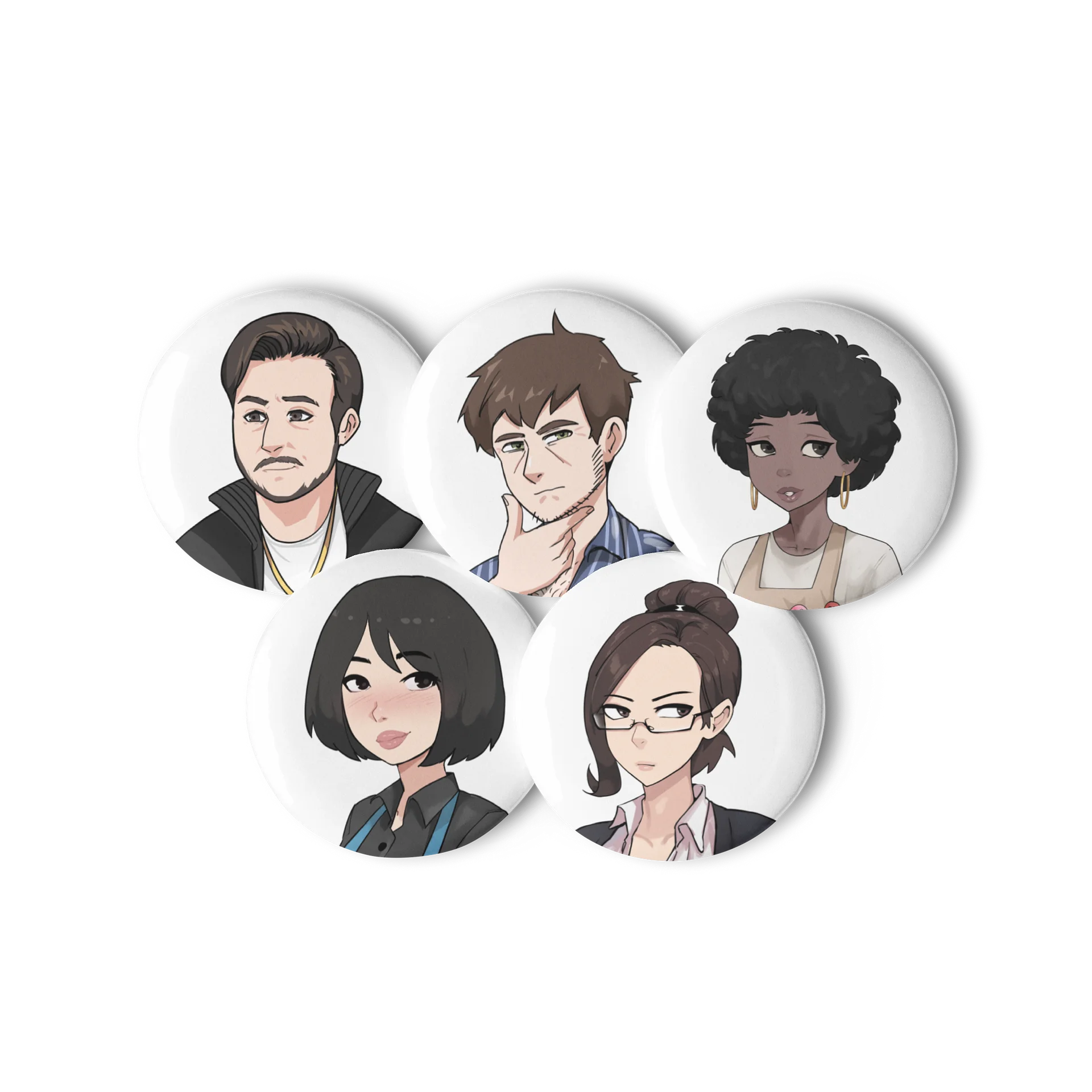 Button Set 2 - Hazelnut Latte product image (2)