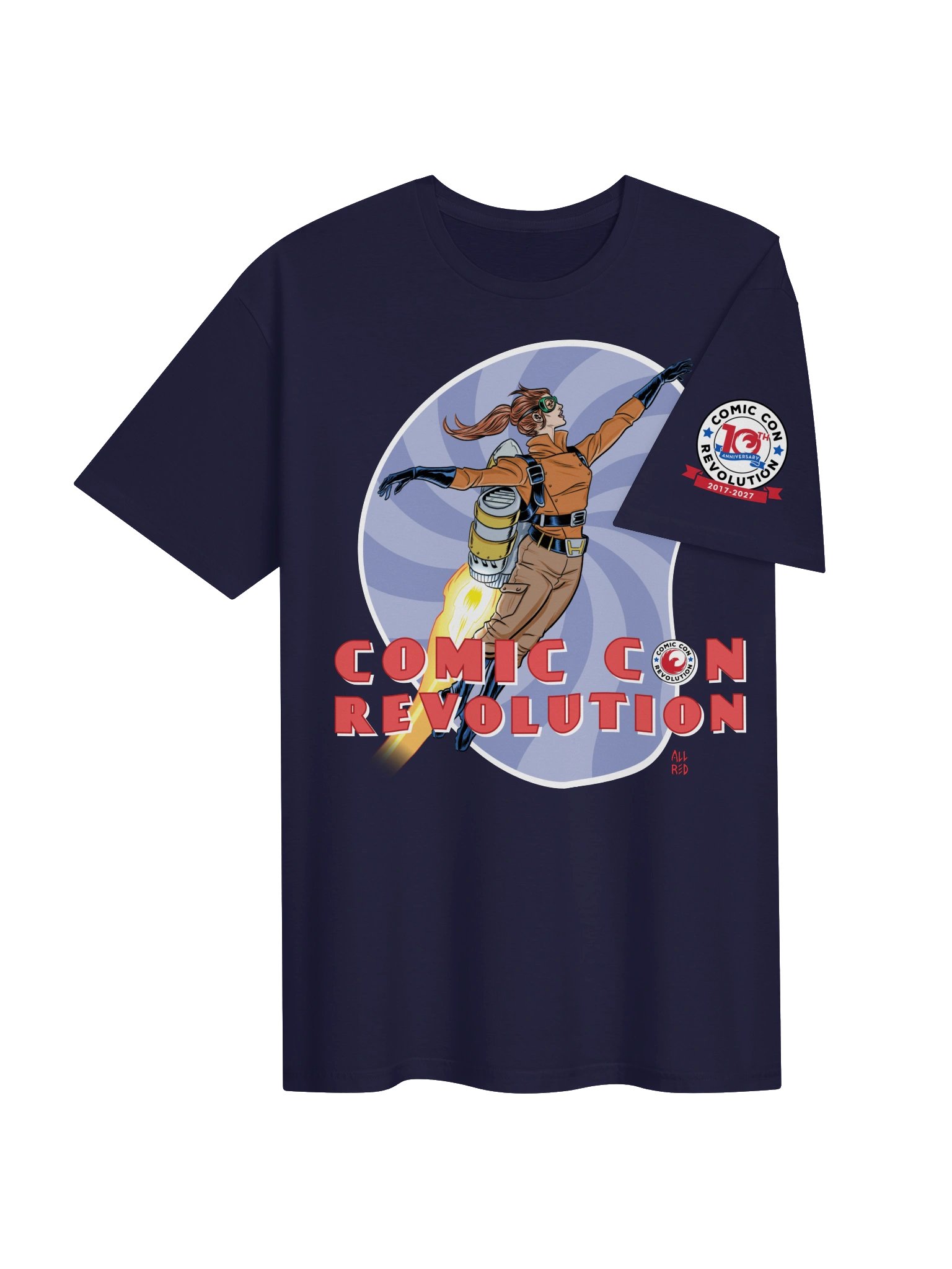 Comic Con Revolution 10th Anniversary Jetpack Jules 2021 Reissue Tee product image (60)
