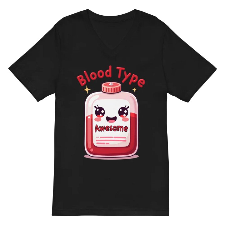 Awesome Blood Type Cartoon T-Shirt product image (3)