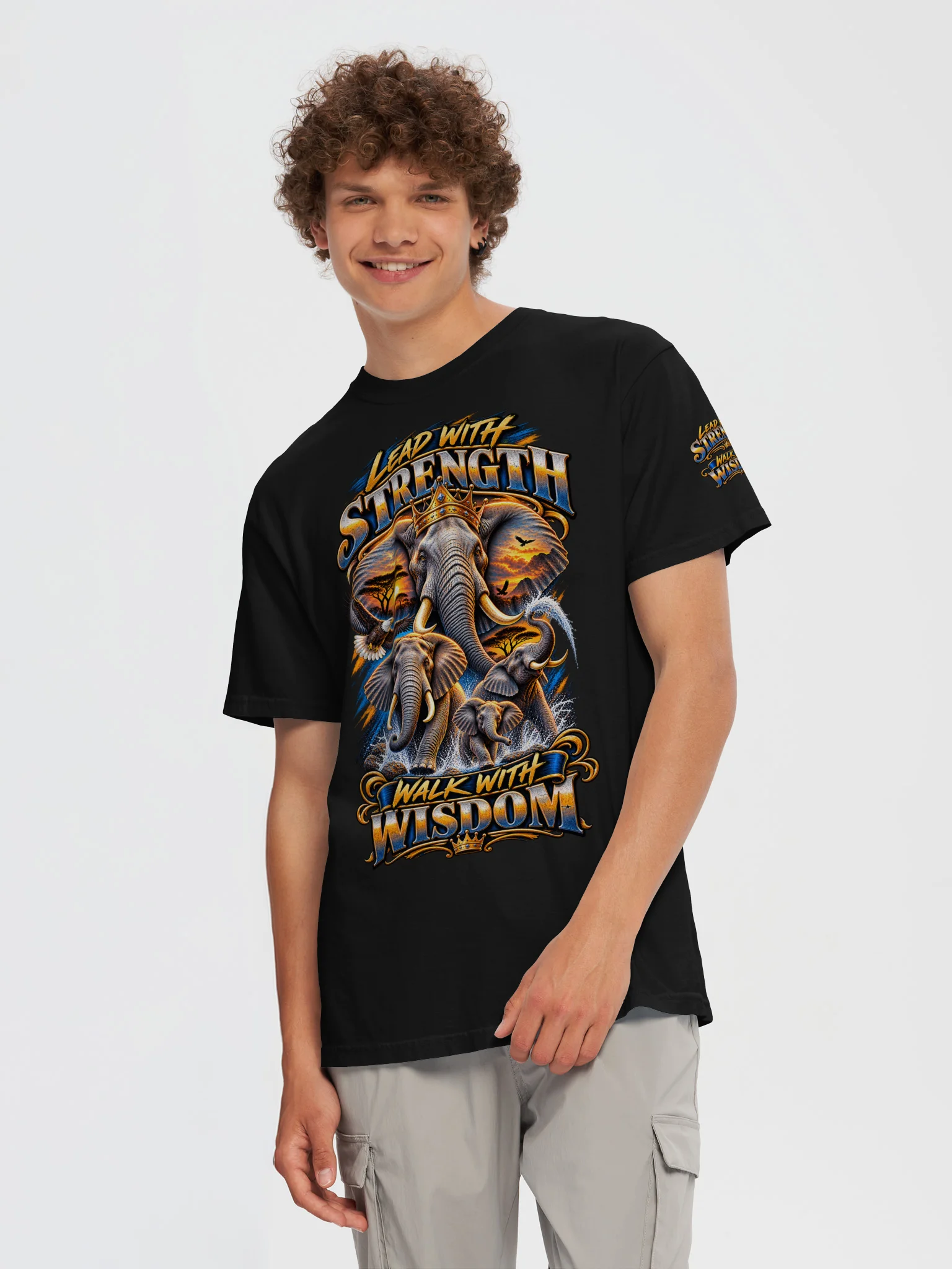 Stop Being Lazy — Lead With Strength, Walk With Wisdom Tee product image (4)