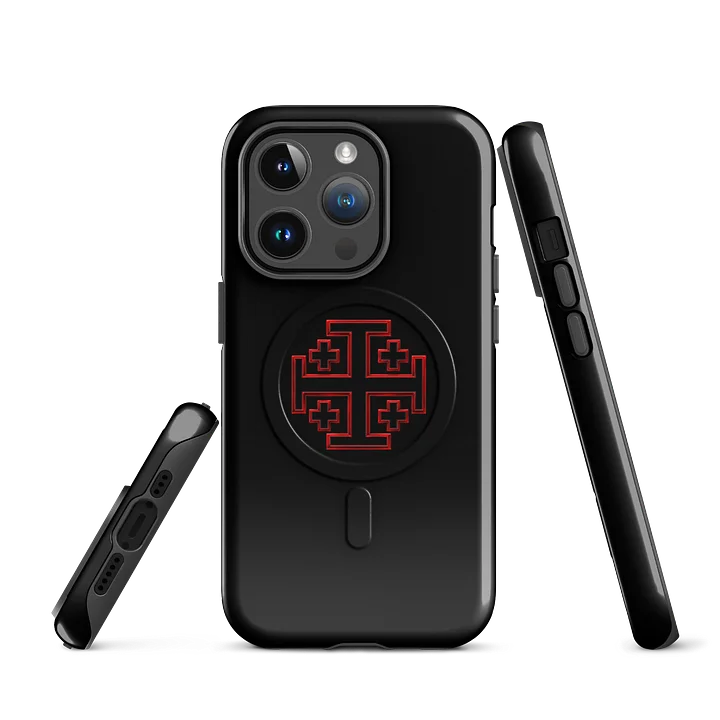 Jerusalem Cross Black/Red MagSafe Case product image (3)