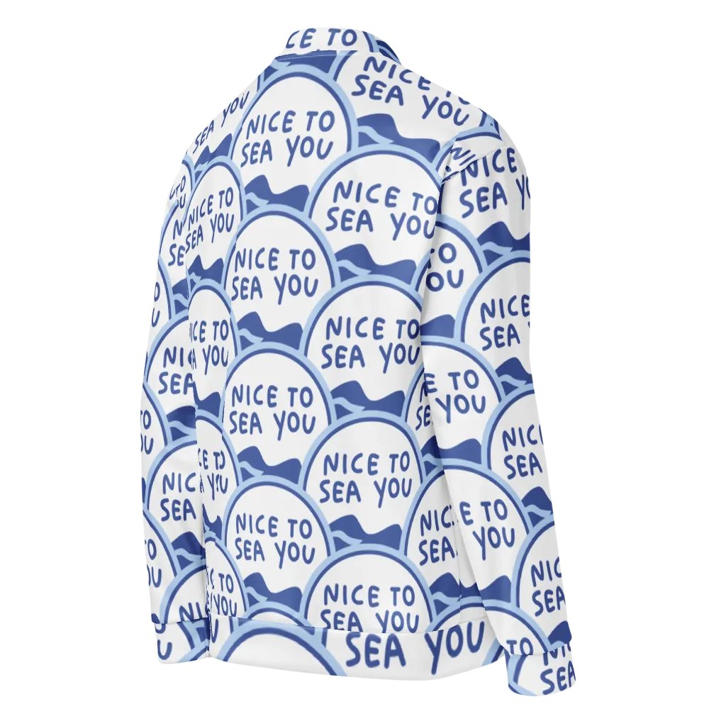 Wave of Words Bomber Jacket product image (8)