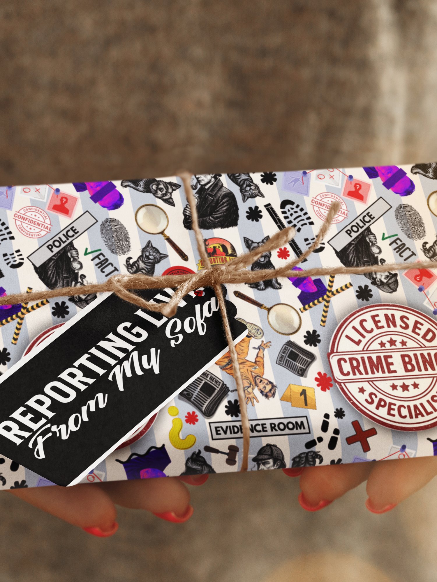 Licensed Crime Binge Specialist Gift Wrap Roll product image (18)
