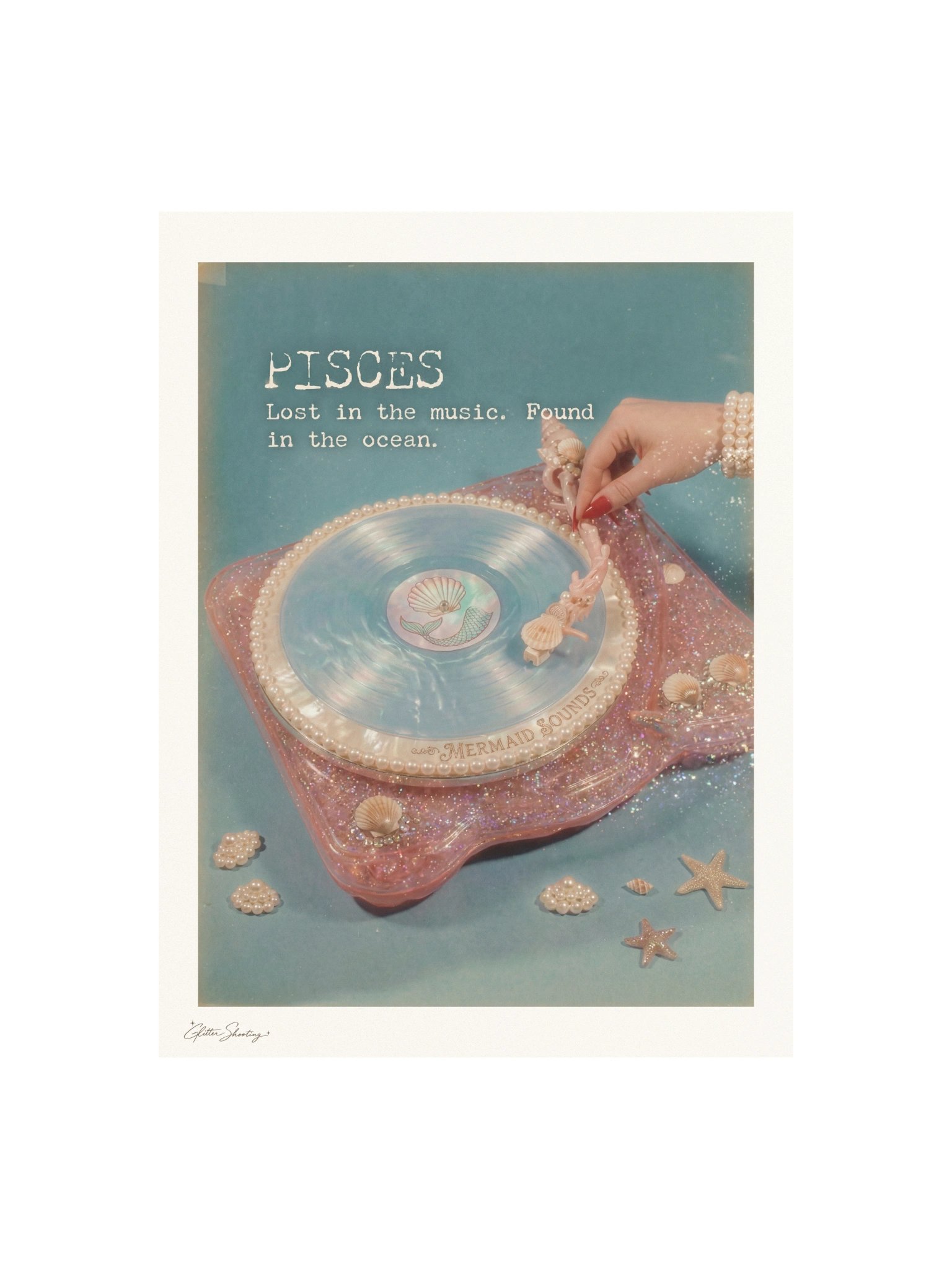 Pisces Mermaid Zodiac Art Print product image (1)