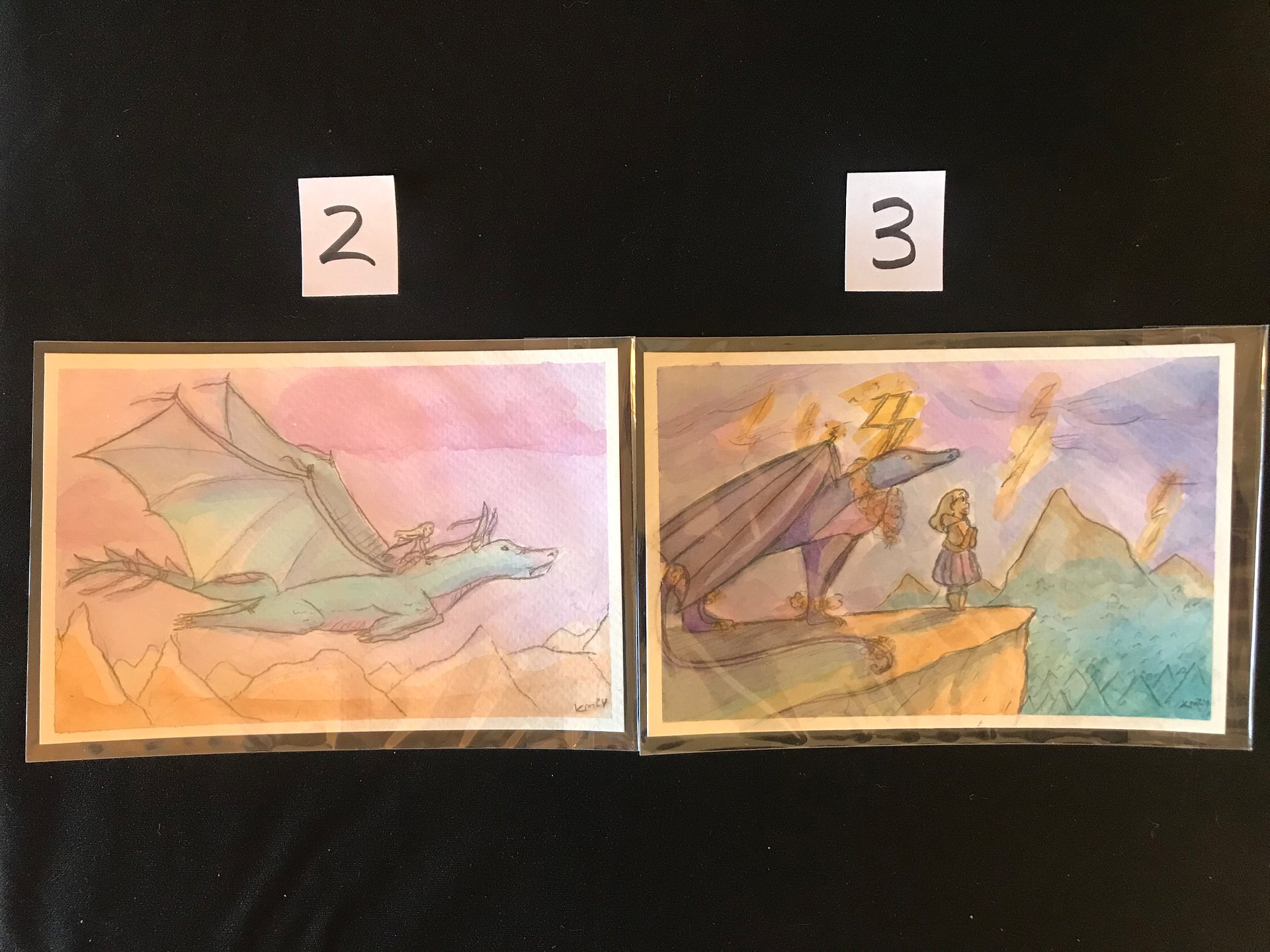 Elemental Dragons Original Watercolors product image (3)