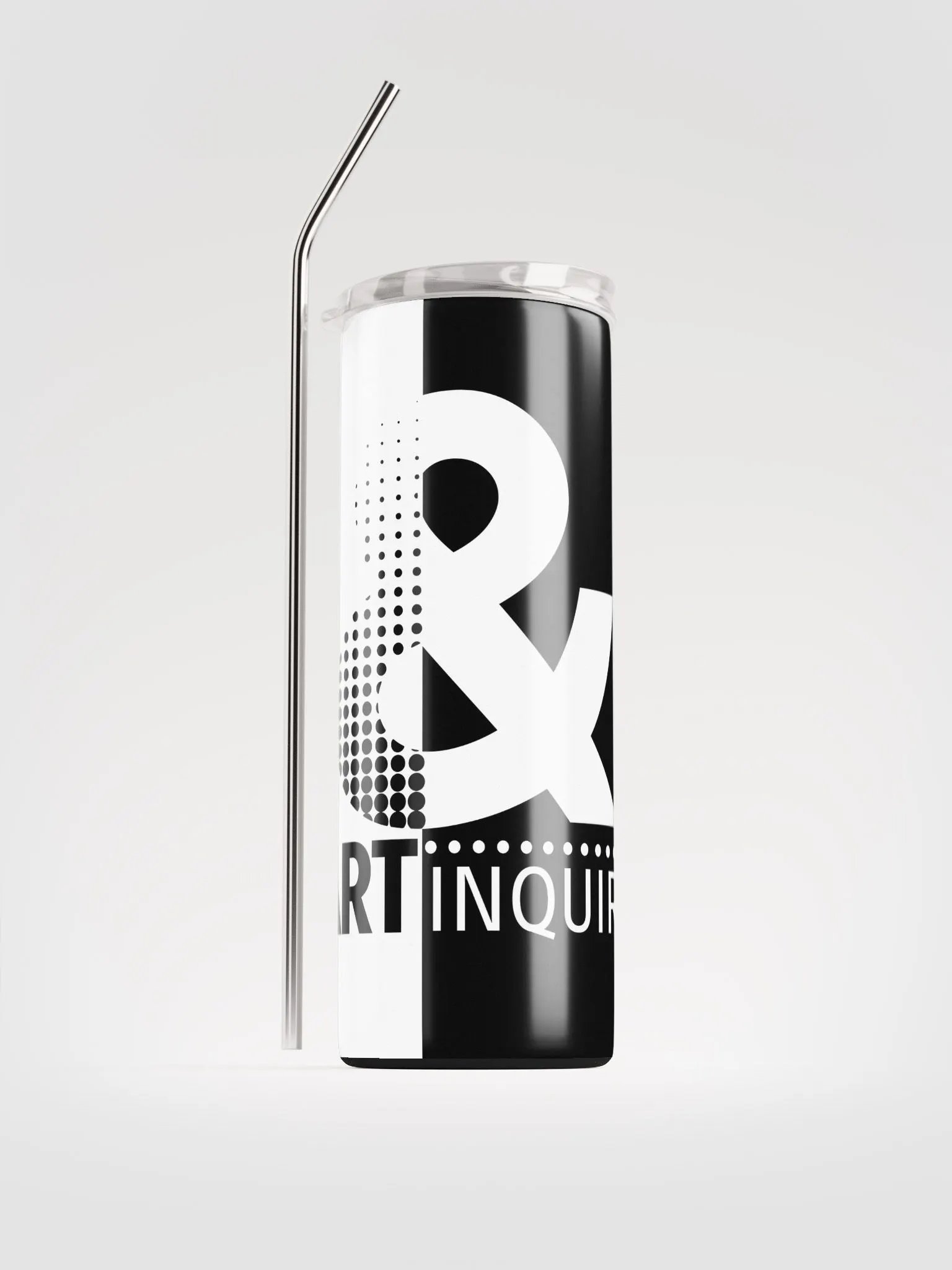 Art & Inquiry Stainless Steel Tumbler with Straw [W&B] product image (2)