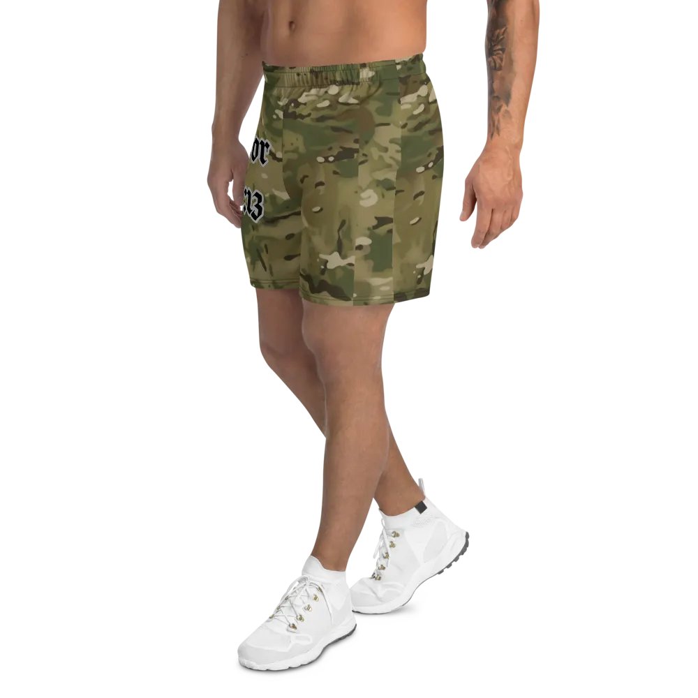 Faithful Camo: 1 Corinthians 16:13 Unisex Athletics Shorts - Multicam product image (9)