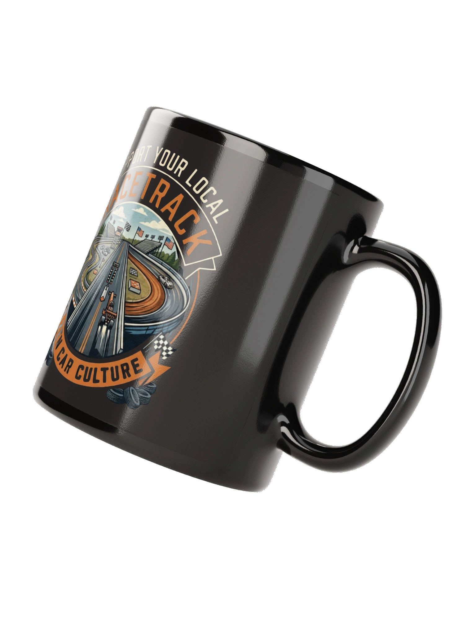 THE HEART OF RACING – SUPPORT YOUR LOCAL RACETRACK MUG product image (8)