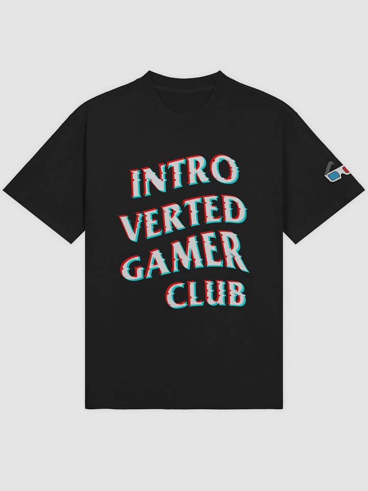 Introverted Gamer Club "Anaglyph'd" Oversized Tee product image (2)