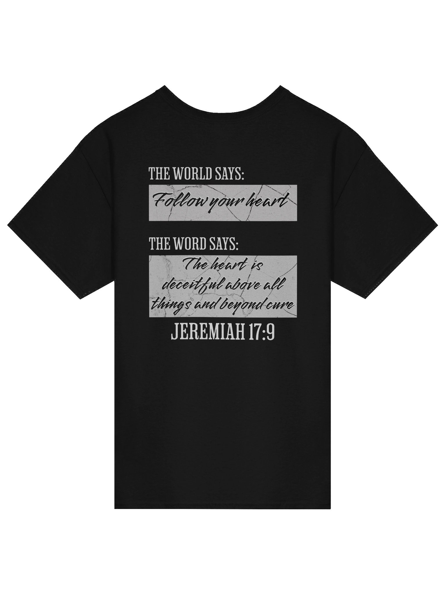 YHWH Heavyweight Tee - Word vs World "Wicked Heart" product image (2)