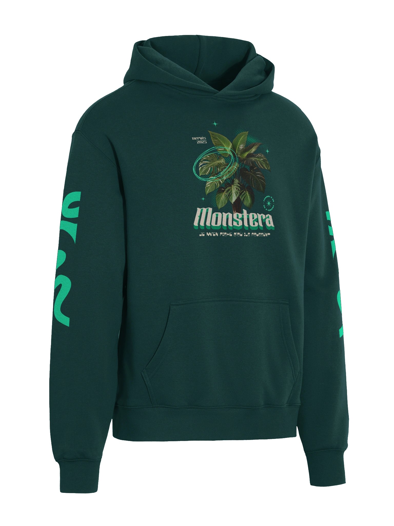 Monstera Éclectique - Grand sweat à capuche product image (2)