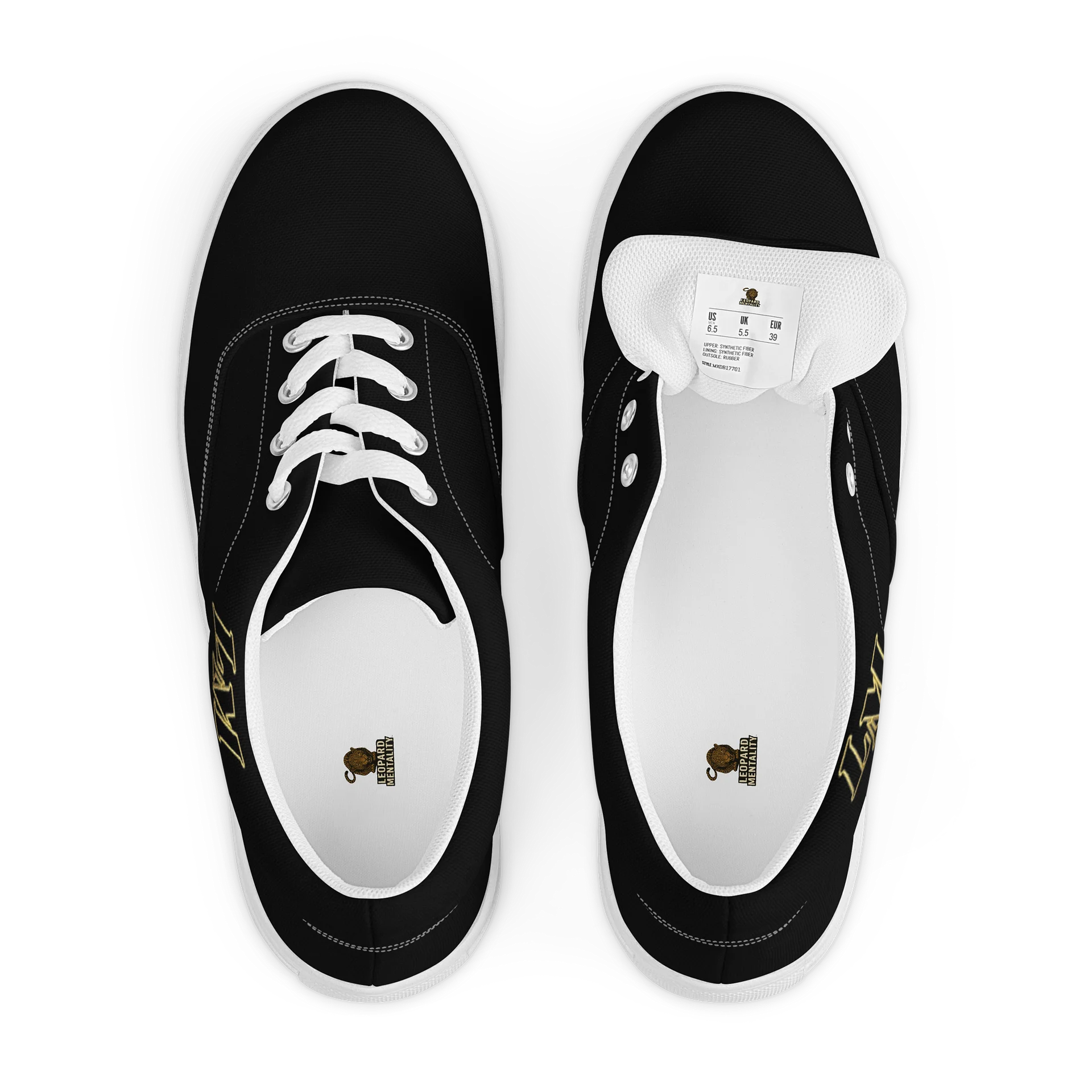 LM Origin™ Phantom Black Sneakers | Unisex Canvas Shoes product image (10)