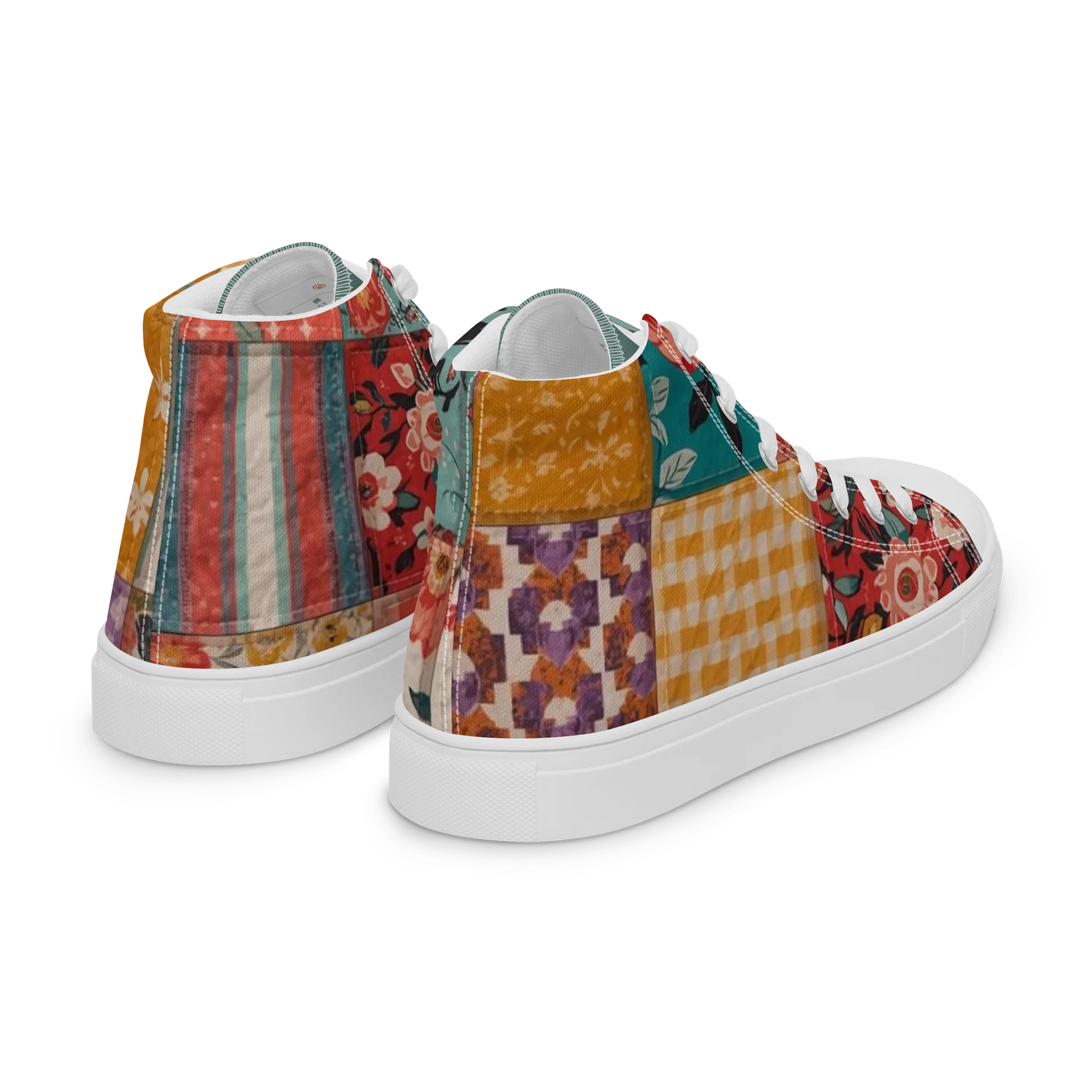 Patchwork Floral High Tops product image (7)