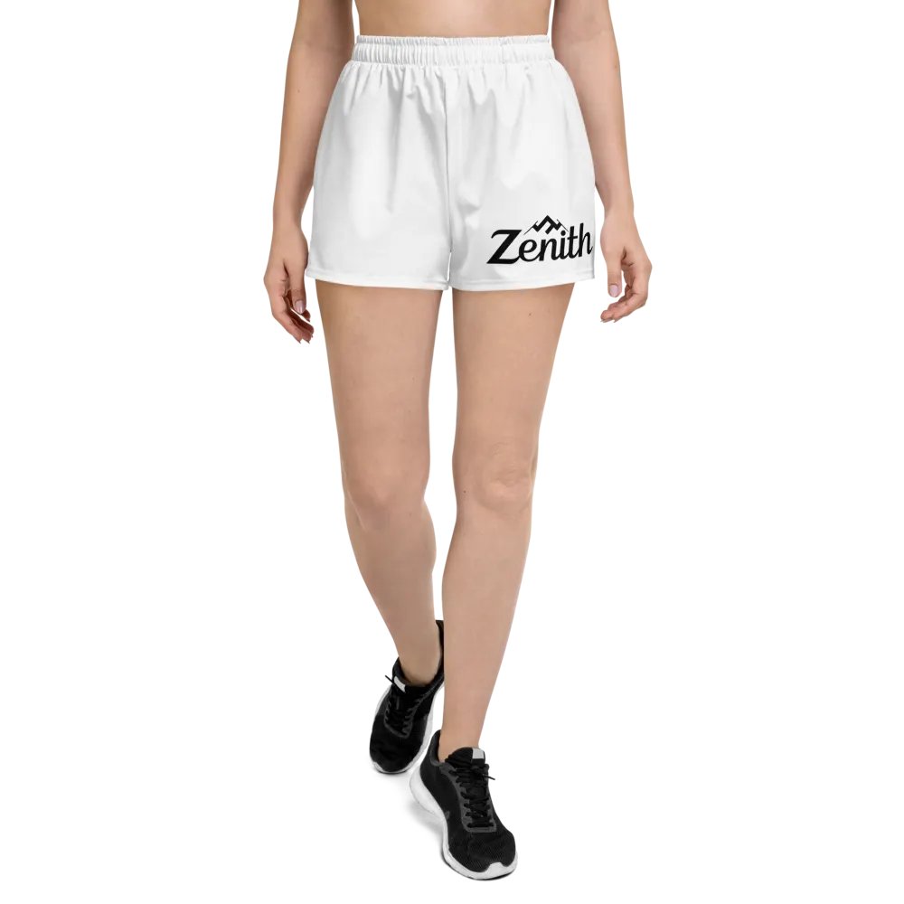Zenith Unisex Athletic Shorts - Exclusive Design, White, Lightweight, Relaxed Fit product image (4)