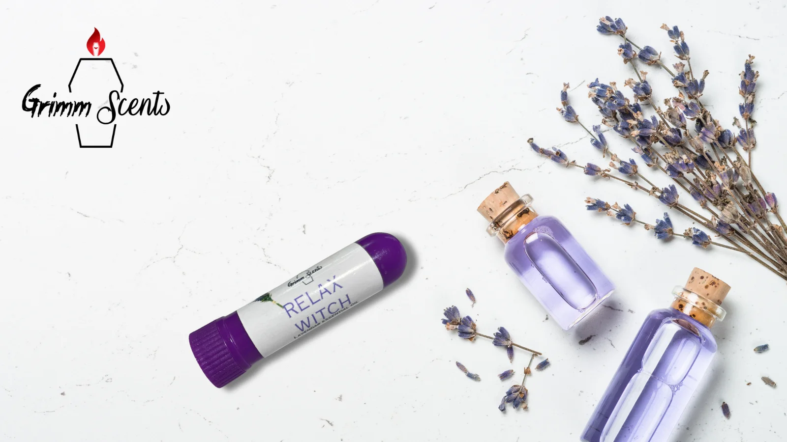 Relax Witch - Lavender essential Oil nasal Inhaler product image (1)