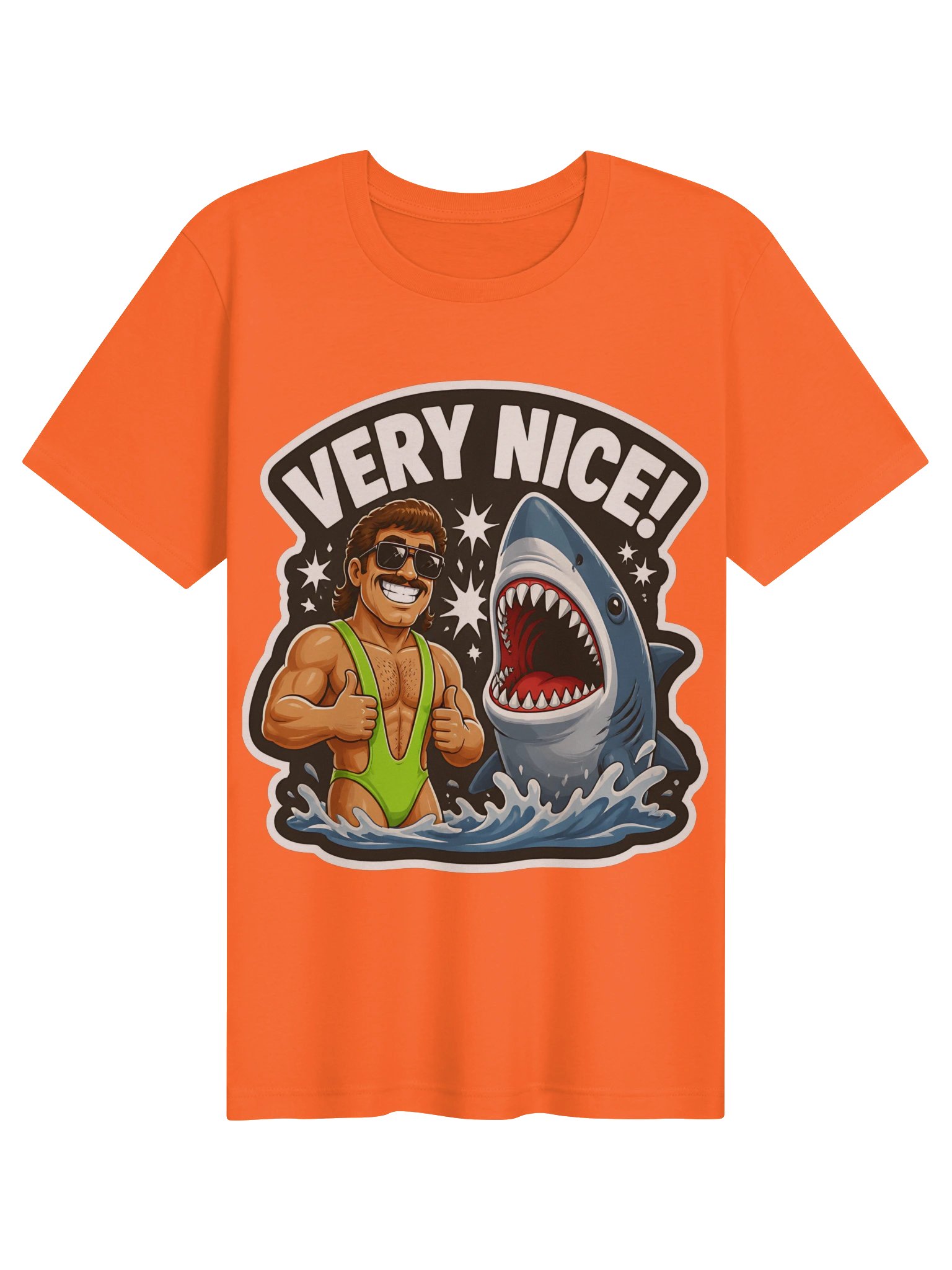 Very Nice Shark Thumbs-Up Tee product image (5)