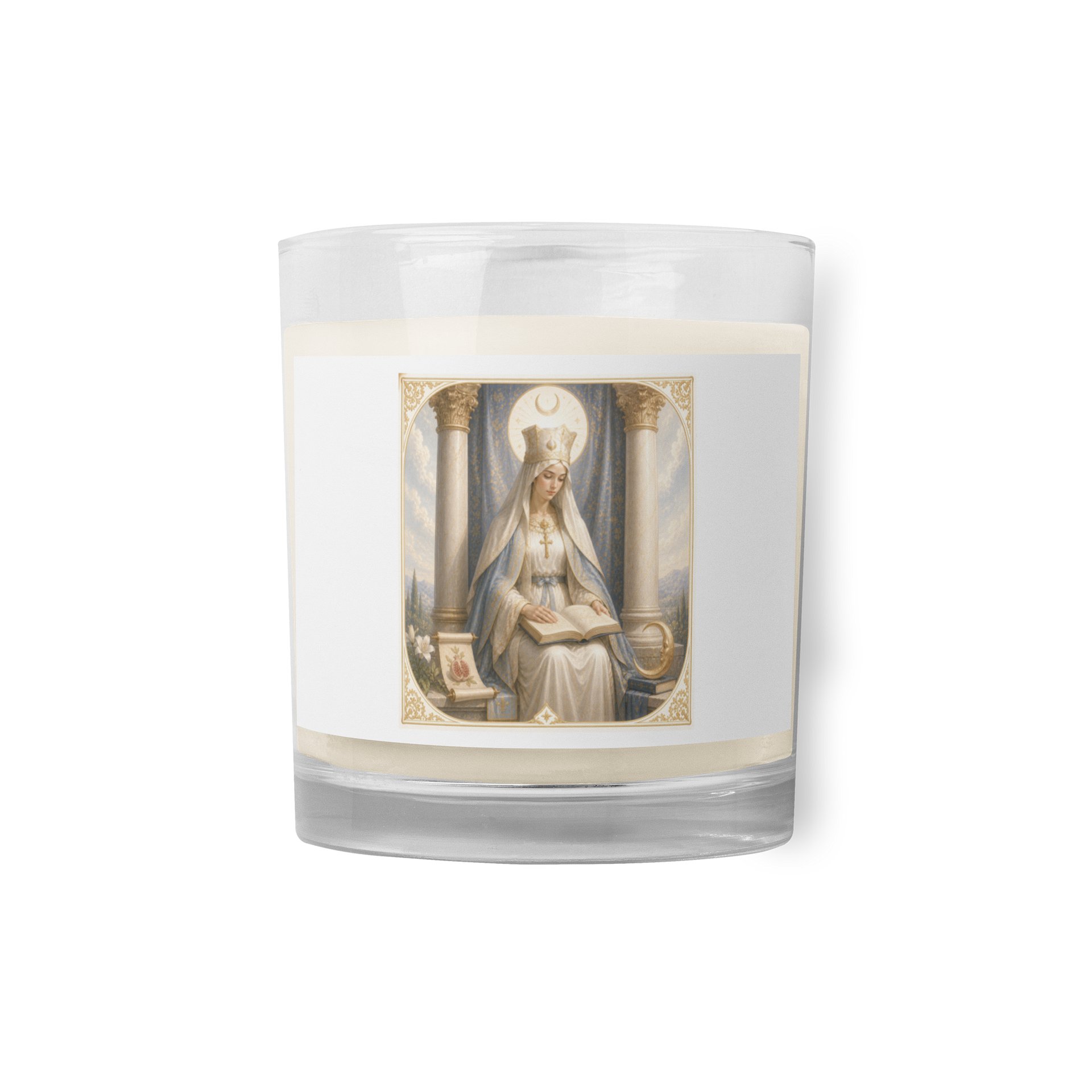 ​📖 Bougie "L'Arcane II : La Papesse" – L'Intuition Silencieuse product image (1)