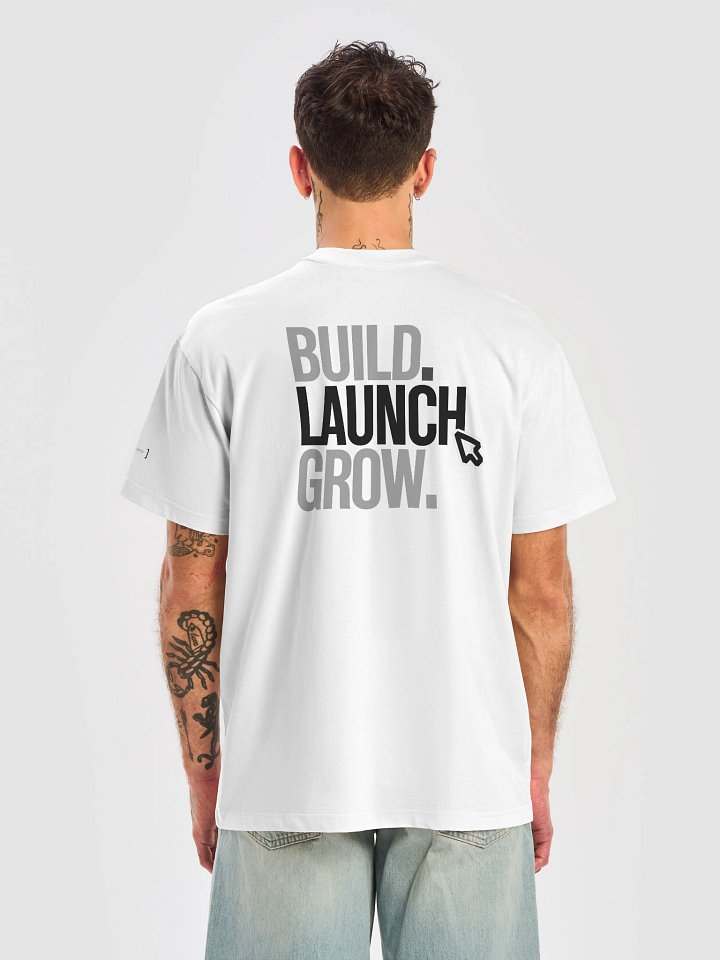 DigitlHaus T-Shirt Build Launch Grow - White product image (1)