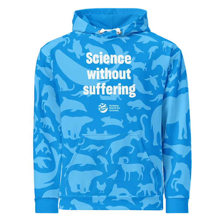 Science without suffering hoodie - Blue product image (1)