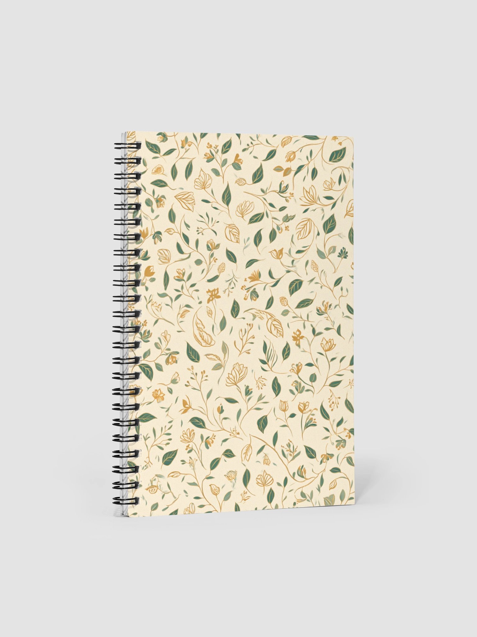 Golden Vines Spiral Notebook product image (1)