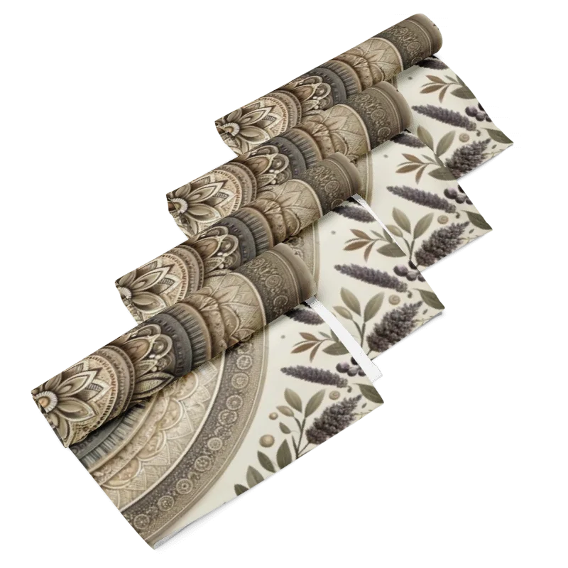 Lavish Botanical Mandala Napkins product image (2)