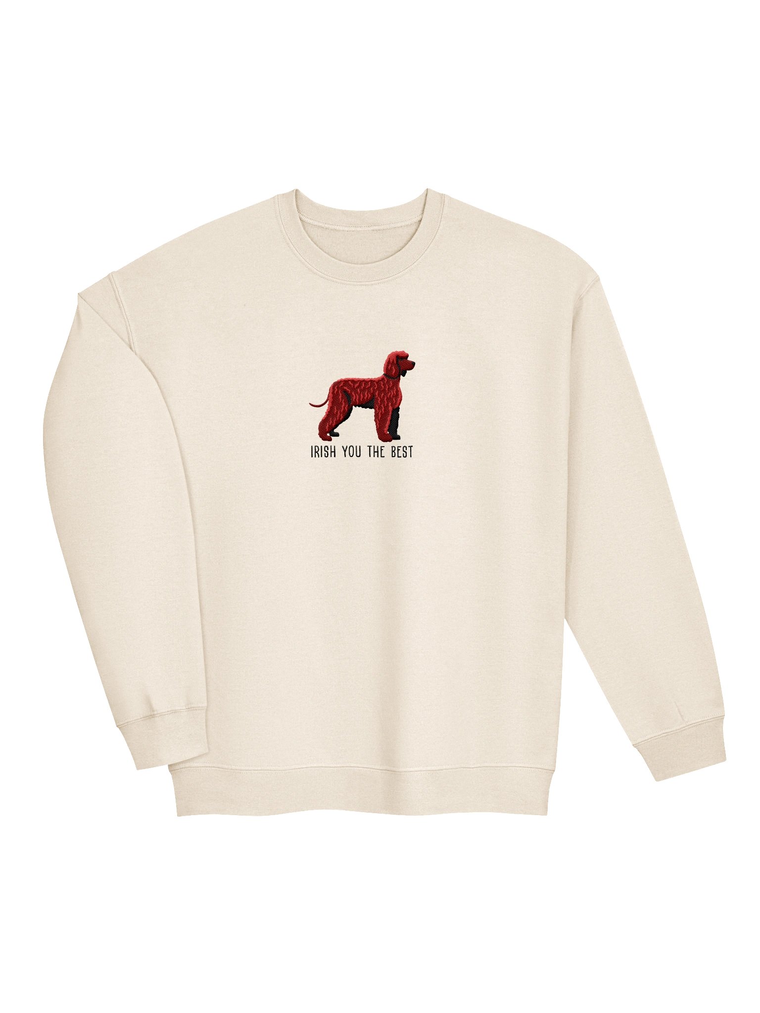 Irish You the Best Sweatshirt (Embroidered) of an Irish Water Spaniel product image (6)