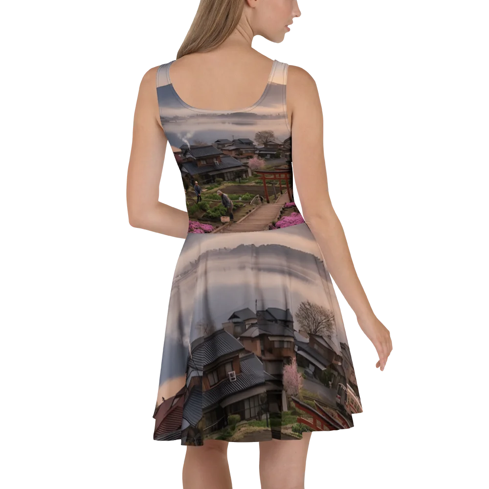 Mount Fuji Skater Dress | Sleeveless A-Line Casual Dress product image (6)
