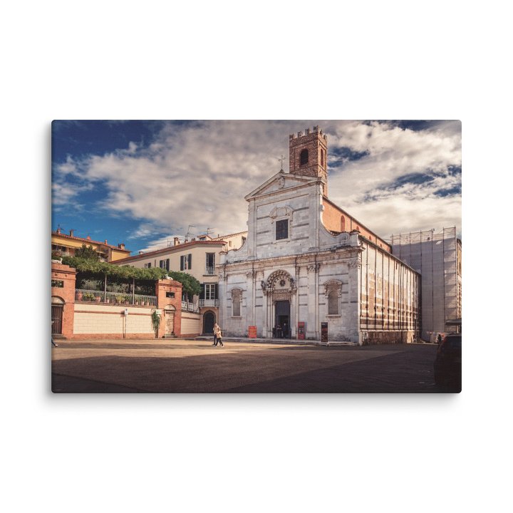 Afternoon at San Michele in Foro, Lucca, Italy Canvas Print product image (1)