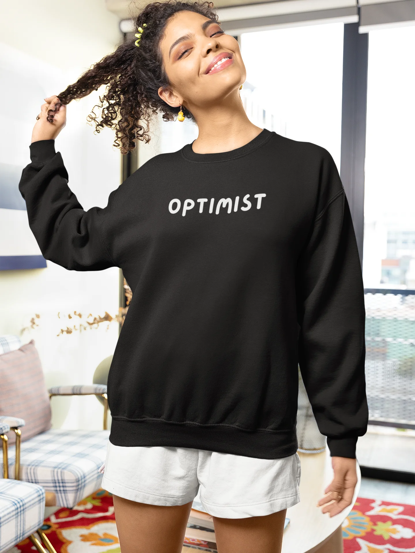 “OPTIMIST” My Vibe Crewneck Sweatshirt #2 product image (1)