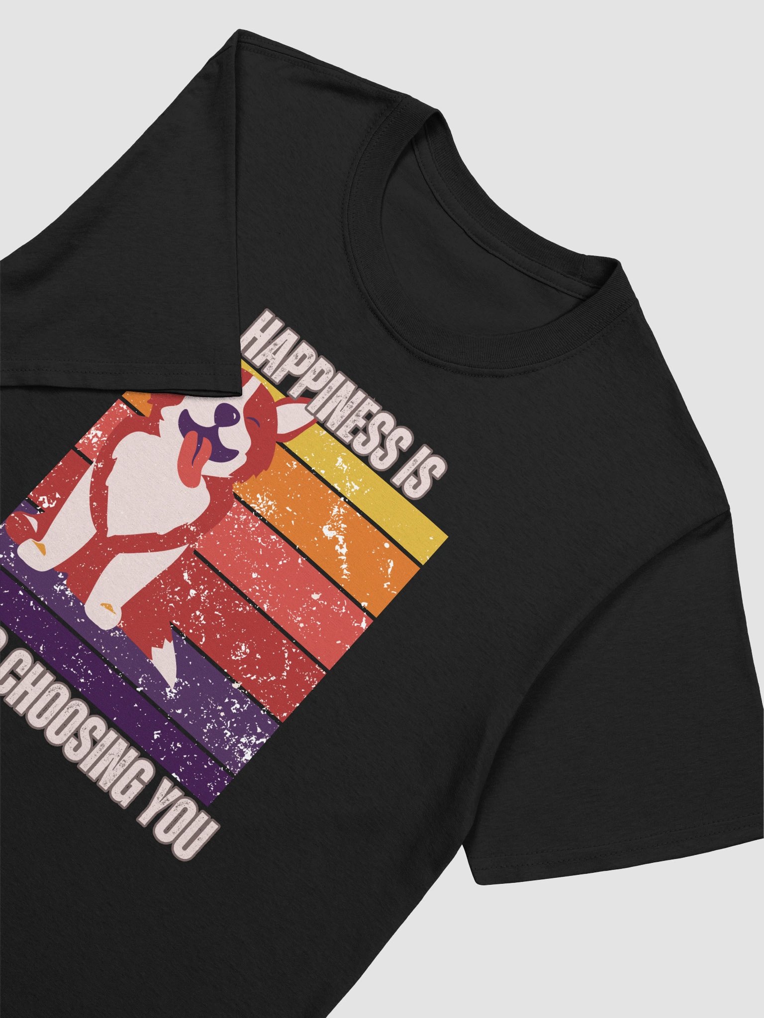 Happiness Is a Dog Choosing You – Retro Dog Lover T-Shirt product image (5)