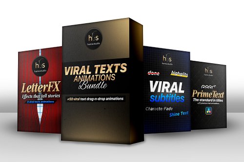 🔥 3 Packs — 50+ Text Animations — Endless Possibilities.

Introducing the Text Animation Bundle by Jamo Studio, made exclusiv...