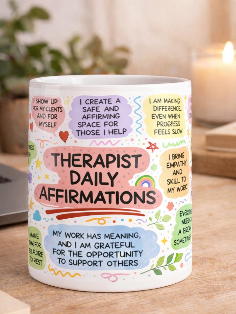 Therapist Daily Affirmations Ceramic Mug product image (1)