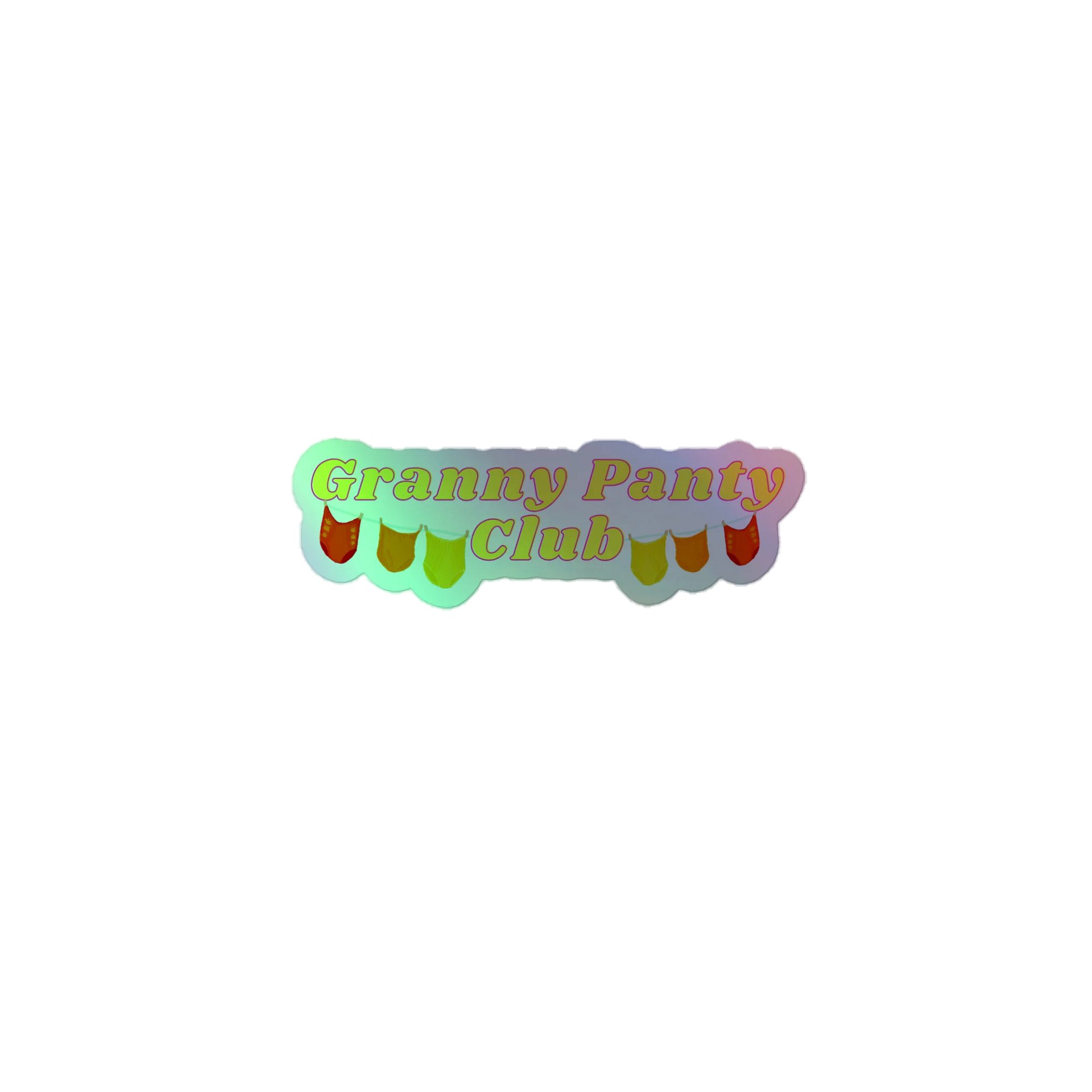 Granny Panty Club Sticker product image (1)